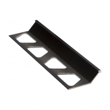 Schluter FINEC-MGS Matt Graphite Black Aluminium Slim Angle Edge Tile Trim 2.5m